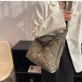 Winter Canvas Shoulder Crossbody Bag for Women Large Handbags