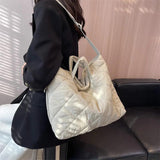 Winter Canvas Shoulder Crossbody Bag for Women Large Handbags