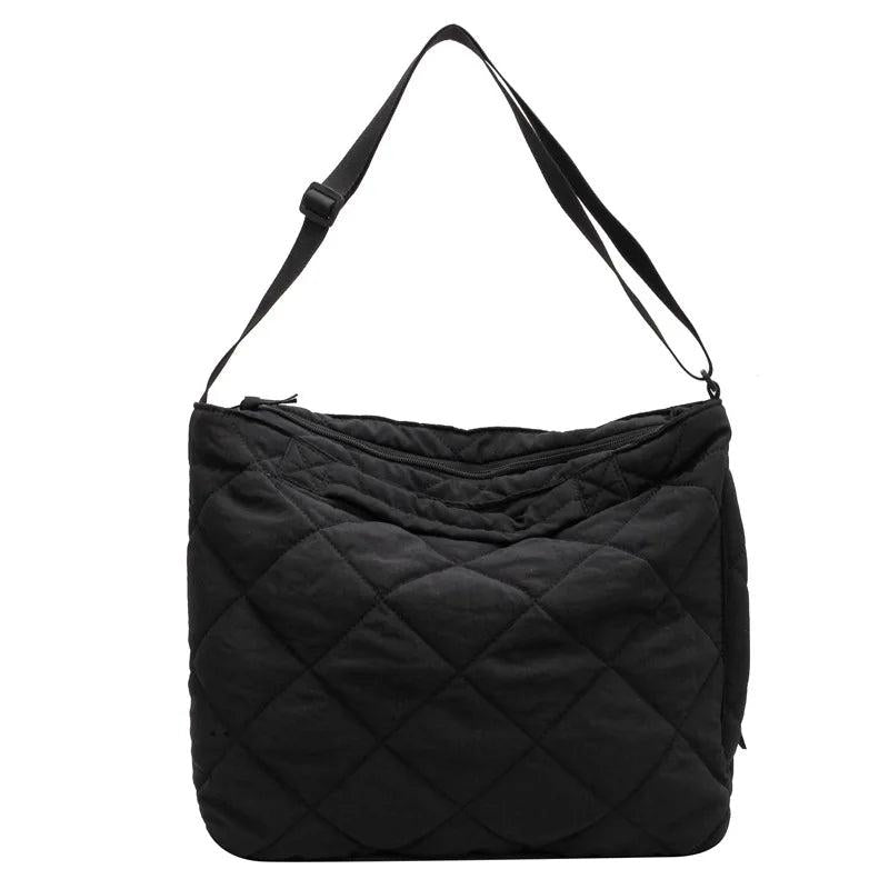 Winter Canvas Shoulder Crossbody Bag for Women Large Handbags