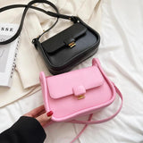 Small Leather Crossbody Bags Long Belt Female Shoulder Purses and Handbags