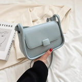 Small Leather Crossbody Bags Long Belt Female Shoulder Purses and Handbags