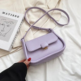 Small Leather Crossbody Bags Long Belt Female Shoulder Purses and Handbags