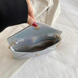 Women's Laser Chain Crossbody Bag Small Handbag Shoulder Purse