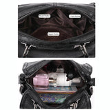 Vintage Boston Handbags Soft Leather Shoulder Crossbody Bag Totes Messenger Bags