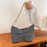 Rhinestones Evening Shoulder Bag Sparkling Handbag