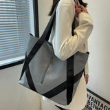 Canvas Women's Tote Bag Large Capacity Crossbody Handbags Solid Female Shopper S