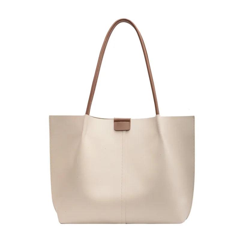 PU Leather Shoulder Bag for Women Tote Shopping Large Handbag