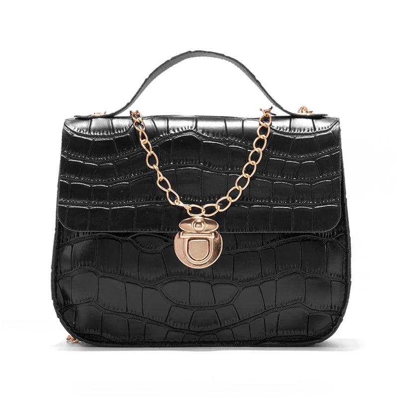 Crocodile Pattern Shoulder Bag Women Handbag Hasp Lady Bag