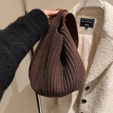 Women's Tote Bag Shoulder Handbags Large Capacity Knitting Shopping Bags