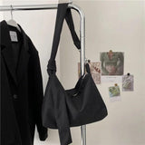 Knotted Strap Women Commuter Hobo Canvas Shoulder Bag