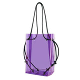 Transparent PVC Reusable Shopping Purses Eco Friendly Tote Bag
