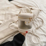 Transparent Women Bucket bag PVC Graffiti Messenger Female Bag