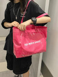 PVC Canvas Tote Bags Large Capacity Travel Beach Women Handbags