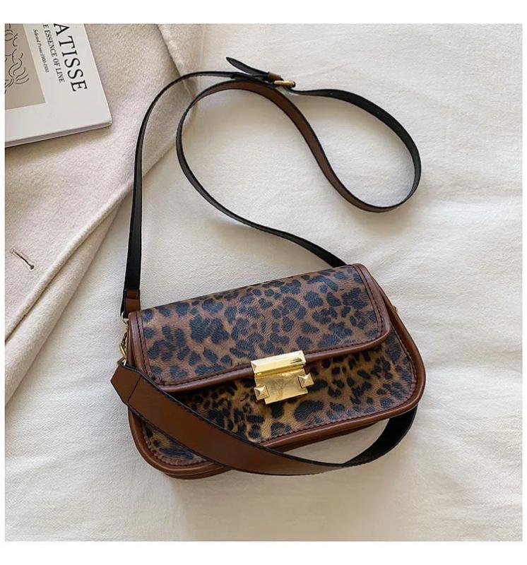 Leopard Printed Women's Shoulder Bag Handbag