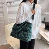Quilted Shoulder Bag Waterproof for Shopping