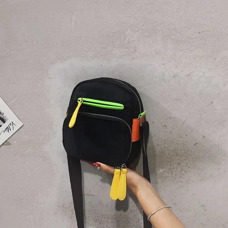 Colorful Patchwork Shoulder Bag Mini Crossbody Women Travel Handbag