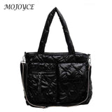 Large Capacity Casual Down Padded Shoulder Bags for Travel