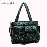 Large Capacity Casual Down Padded Shoulder Bags for Travel