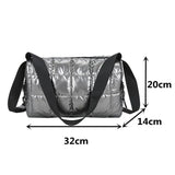 Winter Style Space Cotton Shoulder Bags for Women Big Nylon