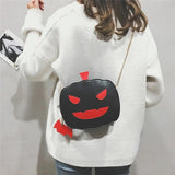 Girl Halloween Pumpkin Shaped Demon Messenger Shoulder Bag