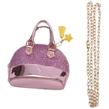 FGGS Little Girls' Sequins Handbags Princess Crossbody Bag Mini Satchel - Pink