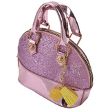 FGGS Little Girls' Sequins Handbags Princess Crossbody Bag Mini Satchel - Pink