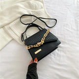 Thick Chain Shoulder Bag Handbag For Women Classic Lady Bag 2 In 1 Messenger Bag