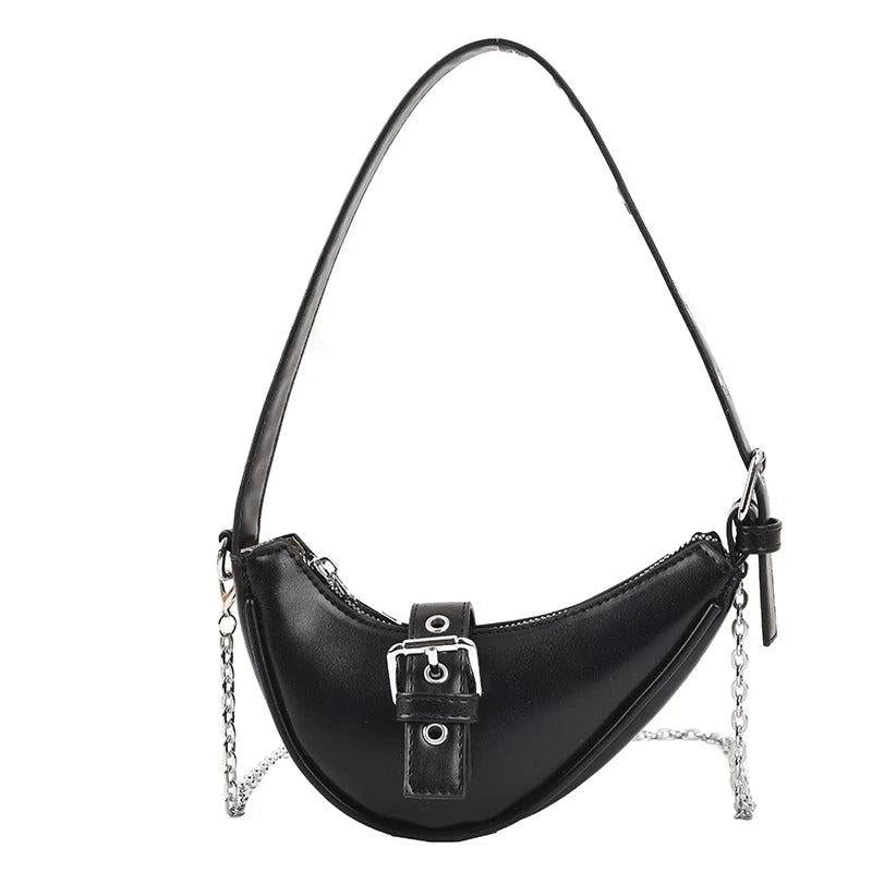 Vintage Moon Design Mini Baguete Bag for Women
