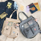 Large Capacity Girl Shoulder Bag Fashionable Students Inclined Shoulder Bag