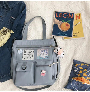 Large Capacity Girl Shoulder Bag Fashionable Students Inclined Shoulder Bag