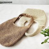 Vintage Summer Travel Bag Bohemian Shopper Beach