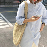 Vintage Summer Travel Bag Bohemian Shopper Beach