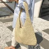 Vintage Summer Travel Bag Bohemian Shopper Beach