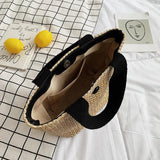 Rural Wind Portable Straw Bag for Beach Vacation