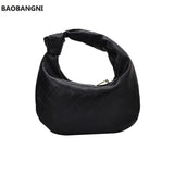 Vintage Leather Shoulder Bag Soft Leather Clutch Totes Bag