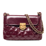 Women's PU Leather Rhombus Chain Shoulder Bag