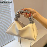 Diamond Pleated Tote Bag Soft PU Leather Women's Handbag