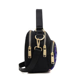 Women's Floral Crossbody Bag Nylon Mini Messenger Handbag