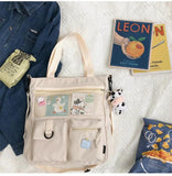 Large Capacity Student Shoulder Bags Waterproof Handbag