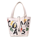 Cartoon Image PU Leather Large Shoulder Bag for Women