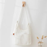 Women's Large Messenger Bag, Solid Shoulder Tote for Shopping