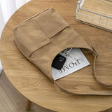 Women's Large Messenger Bag, Solid Shoulder Tote for Shopping