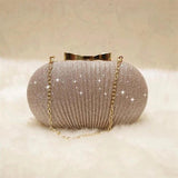 Golden Evening Clutch Women Bags Wedding Female Girl Chain Handbags