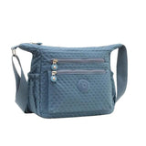 Women's Waterproof Nylon Shoulder Bag Zipper Crossbody Purse
