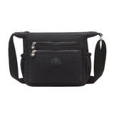 Women's Waterproof Nylon Shoulder Bag Zipper Crossbody Purse