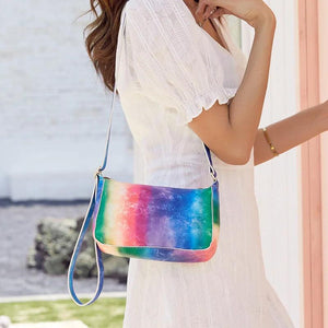 Summer PU Leather Crossbody Beach Handbag Adjustable Strap