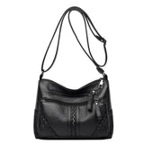Women Soft Leather Shoulder Bag Large Capacity Crossbody Handbag