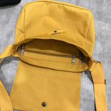 Women Platelet Cartoon Canvas Crossbody Bag Large Messenger Bag