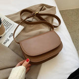 PU Leather Shoulder Bags for Women Crossbody Messenger Bag Chest Saddle Bag