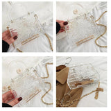 Chain Jelly Lipstick Bag Women's Shoulder Crossbody PVC Mini